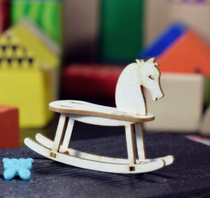 Tekturka 3D Konik na biegunach (duży)