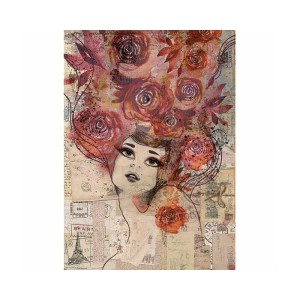 Papier ryżowy "Marcela w różach"