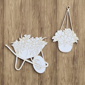 Tekturka Kwiatowy duet