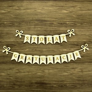 Tekturka Banerki z życzeniami