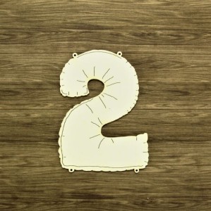Tekturka Balonowa cyfra 2
