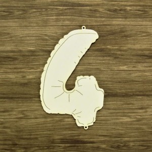 Tekturka Balonowa cyfra 4