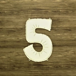 Tekturka Balonowa cyfra 5