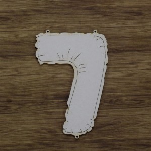 Tekturka Balonowa cyfra 7