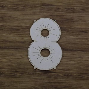 Tekturka Balonowa cyfra 8