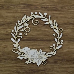 Tekturka Wianek Poinsetia