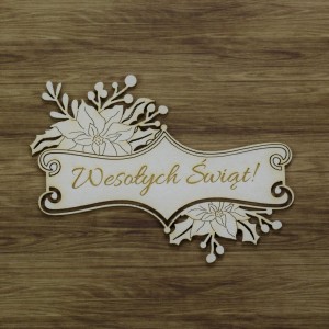 Tekturka Szyld Wesołych Świąt