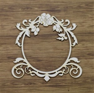 Tekturka Rameczka owalna Róża 01