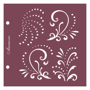 Szablon Kropki i zawijaski