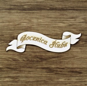 Tekturka Rocznica Ślubu na szarfie 02