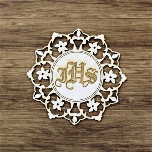 Tekturka Hostia w kwiatowej ramce