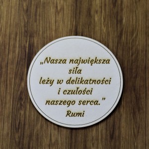 Tekturka "Nasza największa siła..." w kole