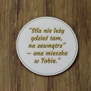 Tekturka "Siła nie leży gdzieś..."