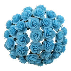 Kwiaty Róże 15mm  Light Turquoise 10szt.   