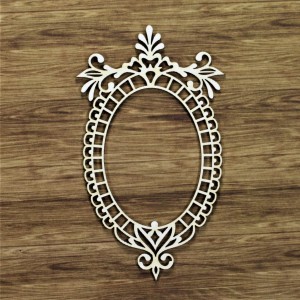 Tekturka Ramka owalna Pikotka