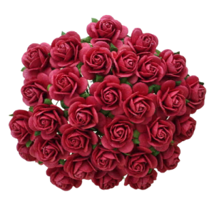 Kwiaty Róże 25mm Koralowe 10szt. 