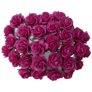 Kwiat Róża 10mm Deep Pink szt.10  