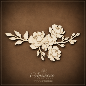 Tekturka Piwonie ornament