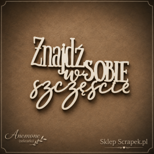Tekturka Znajdź w sobie szczęście