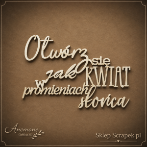 Tekturka Otwórz się jak kwiat...