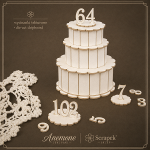 Tekturka 3D Tort trójwarstwowy 