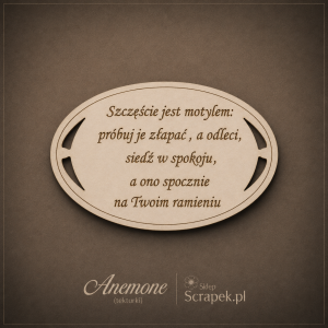 Tekturka Szczęście jest motylem...