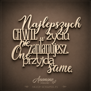 Tekturka Najlepszych chwil....