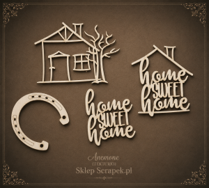 Tekturka Home sweet home (Na parapetówkę)