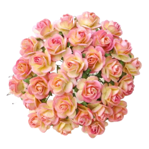 Kwiat Róża 10mm Champagne Pink szt.10 