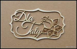 Tekturka Dla Taty z różą