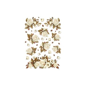 Papier ryżowy "Róże zimowe"